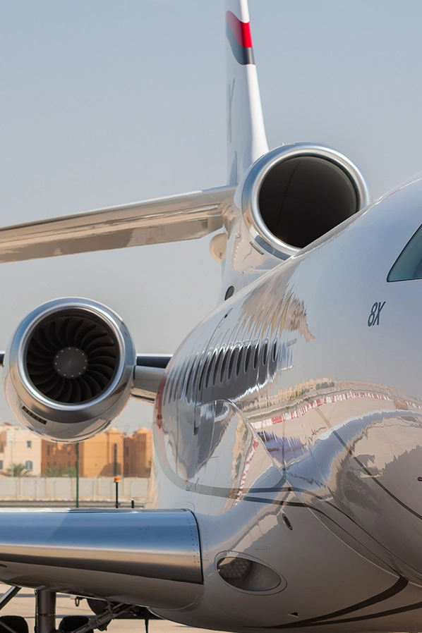 Falcon 8X en Abu Dhabi Air Expo 2022